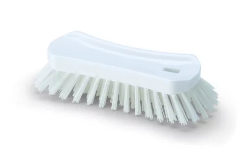 Igeax élelmiszeripari ergonómikus kézi súroló kefe fehér 0,5mm közepes sörtével