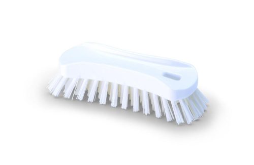 Igeax élelmiszeripari ergonómikus kézi kefe, fehér,  0,5mm közepes sörtével