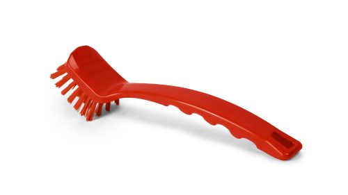 Igeax élelmiszeripari négyszögletes mosogató kefe piros 0,75mm kemény sörtével