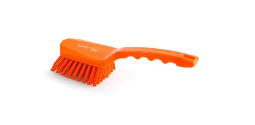 Igeax élelmiszeripari kézi kefe rövid nyéllel narancssárga 0,5mm közepes sörtével