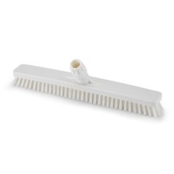   Igeax élelmiszeripari padlósúrolókefe 45cm széles fehér, 0,5mm közepes sörtével