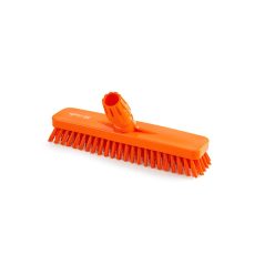   Igeax élelmiszeripari padlósúrolókefe 30cm széles narancssárga, 0,5mm közepes sörtével