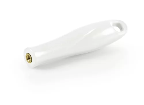 Igeax élelmiszeripari menetes nyél, fehér, 12cm,  cső- és üvegtisztító flexibilis hosszabbító szárhoz