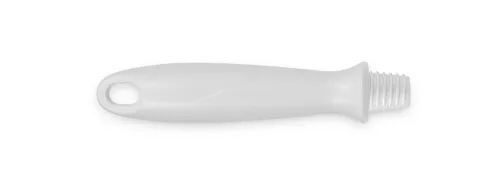 Igeax élelmiszeripari menetes nyél, rövid, fehér, 15cm, lehúzóhoz, csőtisztító keféhez