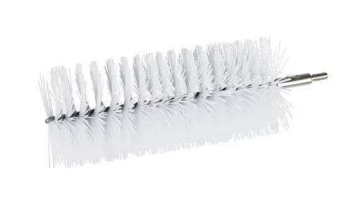 Igeax élelmiszeripari kémcső-, és üvegtisztító kefe fej, átmérő 76mm, hossz 23cm, fehér
