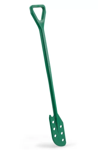 Igeax élelmiszeripari keverőlapát / kaparó perforált 130 mm x 1200 mm zöld