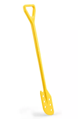 Igeax élelmiszeripari keverőlapát / kaparó perforált 130 mm x 1200 mm sárga