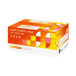   Satino Wepa Smart V hajtogatott kéztörlő 2 rétegű, zöld, 24x23 cm, 20x200 lap/karton