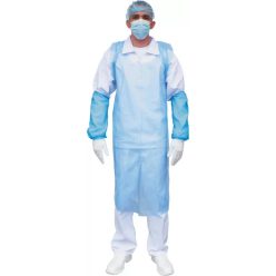 Kötény polietilén kék