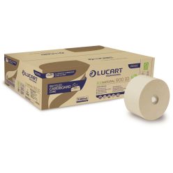   Lucart ECO Natural 900 ID Mini közületi toalettpapír 202m 2 rétegű 12 tekercs/zsugor