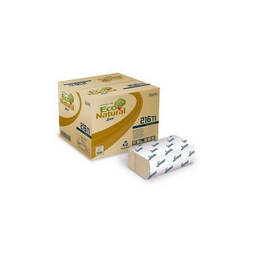 Lucart ECO Natural L-One hajtogatott szalvéta 150 lapos, 2 rétegű, 40 csomag/karton