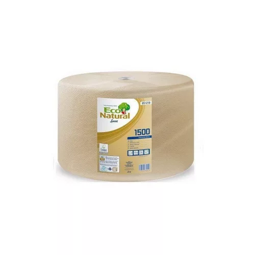 Lucart ECO Natural Ipari törlő, 2 rétegű, 1500lap, 1 tekercs/zsugor