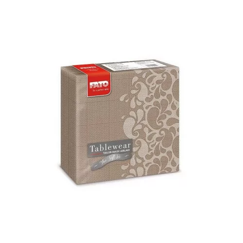 Fato Airlaid szalvéta 40x40cm Drops mogyoró 50 lapos