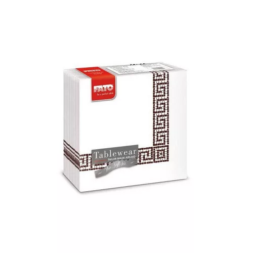 Fato Airlaid szalvéta 40x40cm Mykonos kakaó 50 lapos