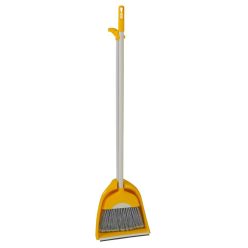 Seprű+szemétlapát sárga 110cm