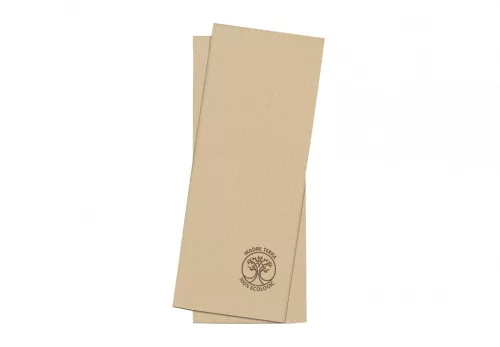 Infibra evőeszköztartó Madre Terra 2 rétegű 38x38cm 1/8 szalvétával 100% eco 100 db/csomag