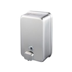   Rozsdamentes acél folyékony szappan adagoló matt, műanyag tartállyal, 1100 ml