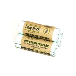   Kukoricakeményítő alapú (EN13432) PLA zsák 500x600x0,02mm, 30L, 10 darab/tekercs