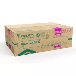   Tubeless AUTOCUT PRO 220 tekercses kéztörlő 2 rétegű, fehér, 100% cellulóz, 221,5m, 6db/karton