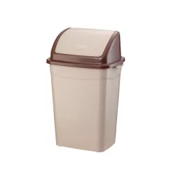 Planet Billenőfedeles szemetes kuka, műanyag, barna, 9 L