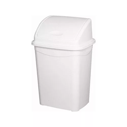 Planet Billenőfedeles szemetes kuka, műanyag, luxury fehér, 50 L