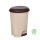 Planet Pedálos szemetes kuka, műanyag, ECO barna kivehető kosárral, 12L NO3