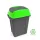 Planet Hippo Billenős Szelektív hulladékgyűjtő szemetes, műanyag, antracit/zöld, 50L