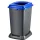 Planet Szelektív hulladékgyűjtő konténer, műanyag, nyitott fedeles, kék, 50L