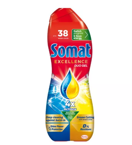 Somat mosogatógép gél excellence duo lemon 810ml