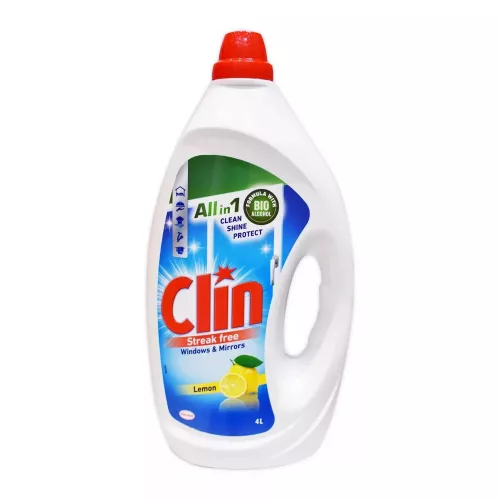 Clin ablaktisztító, csíkmentes 4L lemon
