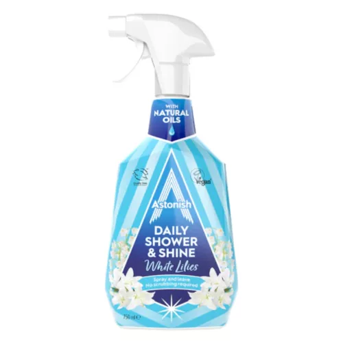 Astonish Zuhanykabin tisztító spray, liliom illattal 750ml