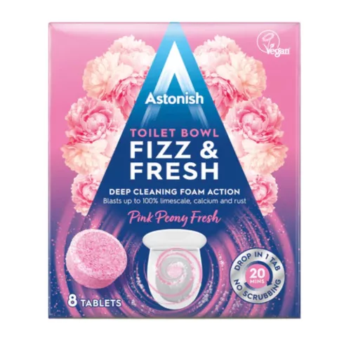 Astonish Fizz&Fresh WC tabletta, bazsarózsa 8db/doboz