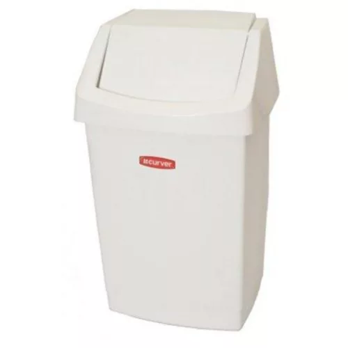Curver Click-It billenő fedeles szemetes fehér (50 L)