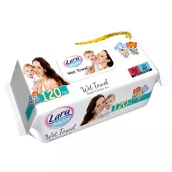   Lara Prémium Nedves Törlőkendő, alkoholmentes, parabénmentes Púder illatú