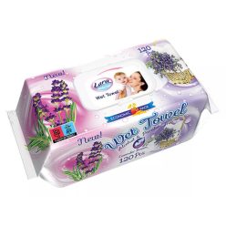   Lara Nedves Törlőkendő, alkoholmentes, parabénmentes Levendula illatú