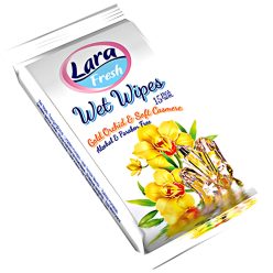   Lara Nedves Törlőkendő, Alkoholmentes Orchidea és Kasmír illatú