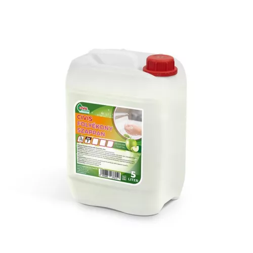 Civis Folyékony szappan, zöldalma illattal, 5 literes kannában
