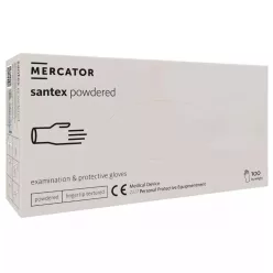 MERCATOR Santex powdered latex púderes vizsgálókesztyű L