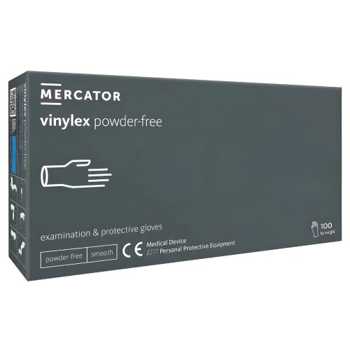 MERCATOR VINYLEX POWDER FREE-vinil púdermentes vizsgálókesztyű  M