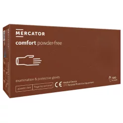   MERCATOR COMFORT POWDER-FREE latex púdermentes vizsgálókesztyű XS