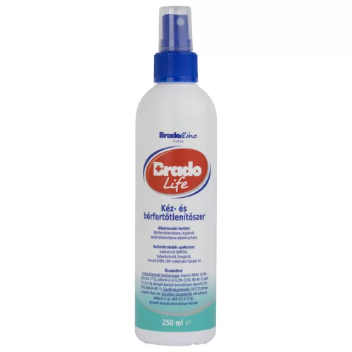 Bradolife kéz- és bőrfertőtlenítő SPRAY 250ml