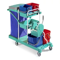   TTS Takarítókocsi Green 150 (2X15L vödör+szennyestartó+2 tálca+ 2 vödör)