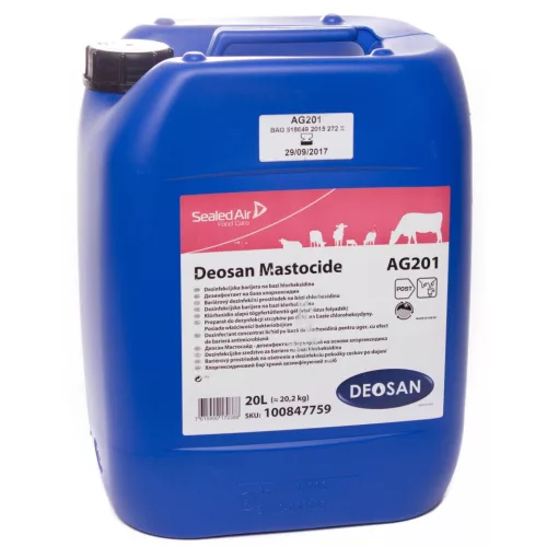 Deosan Mastocide 20L - Klórhexidin alapú tőgyfertőtlenítő gél (viszkózus folyadék)