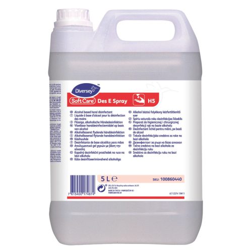 Soft Care Des E Spray alkoholos folyékony kézfertőtlenítő 5L