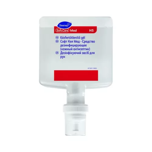 Soft Care Med H5 alkoholtartalmú kézfertőtlenítő gél 1,3L (4db/karton)