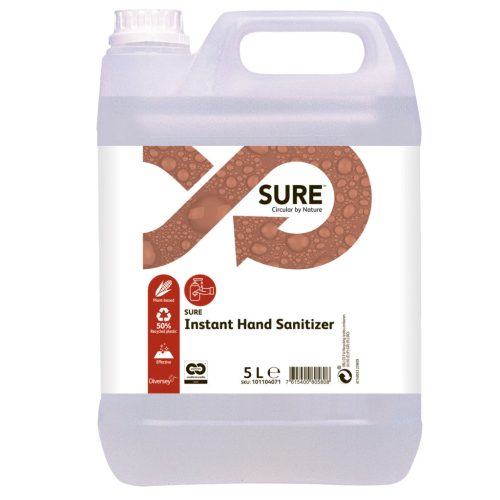 Sure Instant Handsanitizer tejsav alapú, alkoholmentes kézfertőtlenítő 5L
