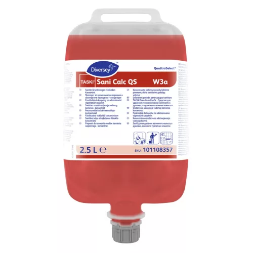 TASKI Sani Calc QS W3a 2.5L - Fürdőszobai vízkőeltávolító szer QuattroSelect® kiszerelésben