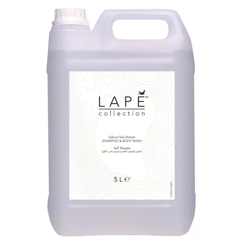 Lapé Collection Sakura Sea Breeze frissítő, trendi illatú kondícionáló sampon&tusfürdő 5L