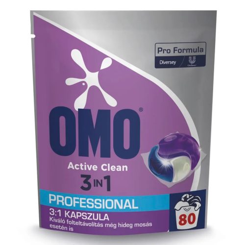 Omo Pro Formula active clean 3in1 mosókapszula 80db/csg