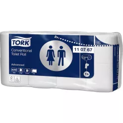   Tork toalettpapír T4 kistekercses Advanced 2r., fehér, 30m/tek, 250 lap, 8tek/csg, 8csg/karton